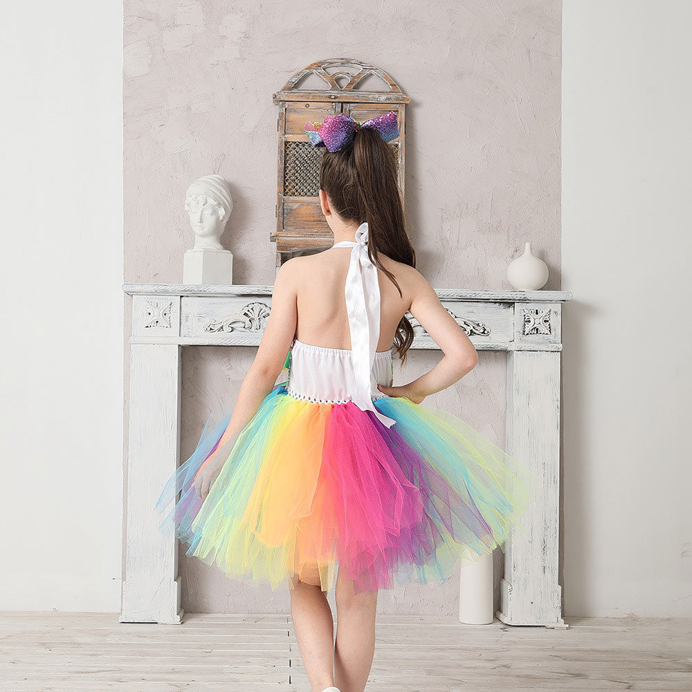 Kids Rainbow Cosplay Costume Outfit