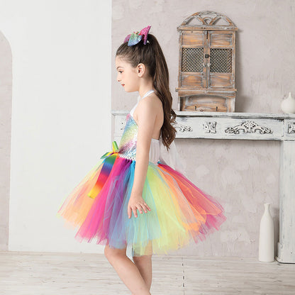 Kids Rainbow Cosplay Costume Outfit