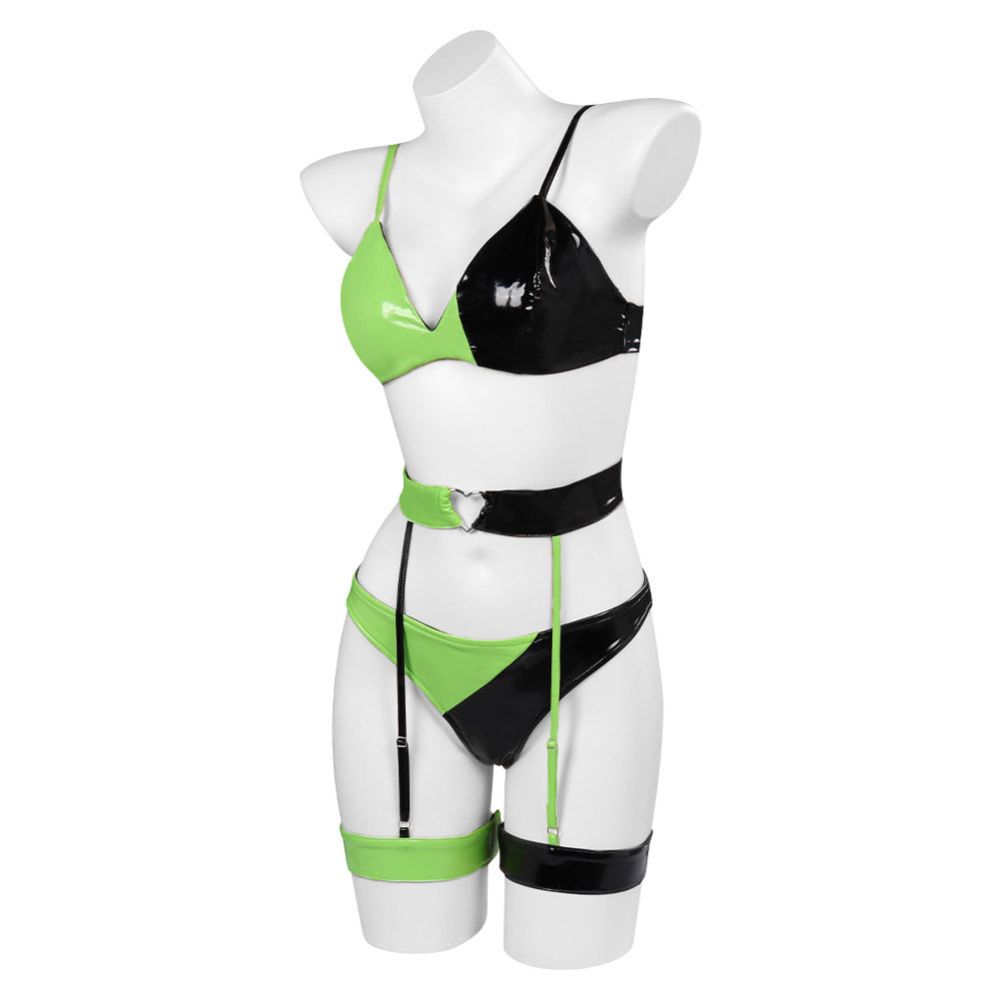 Kim Possible Shego Lingerie Cosplay Costume