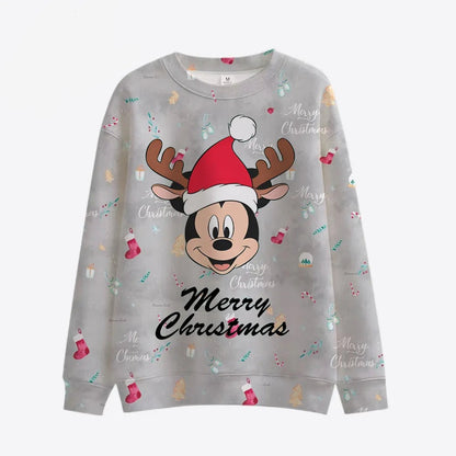 Long Sleeve Mickey Minnie Pattern Sweaters Style 5