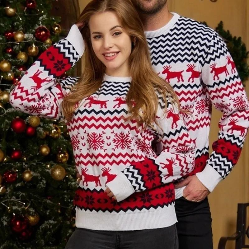 Long Sleeved Christmas Themed Couple Sweater Style 5