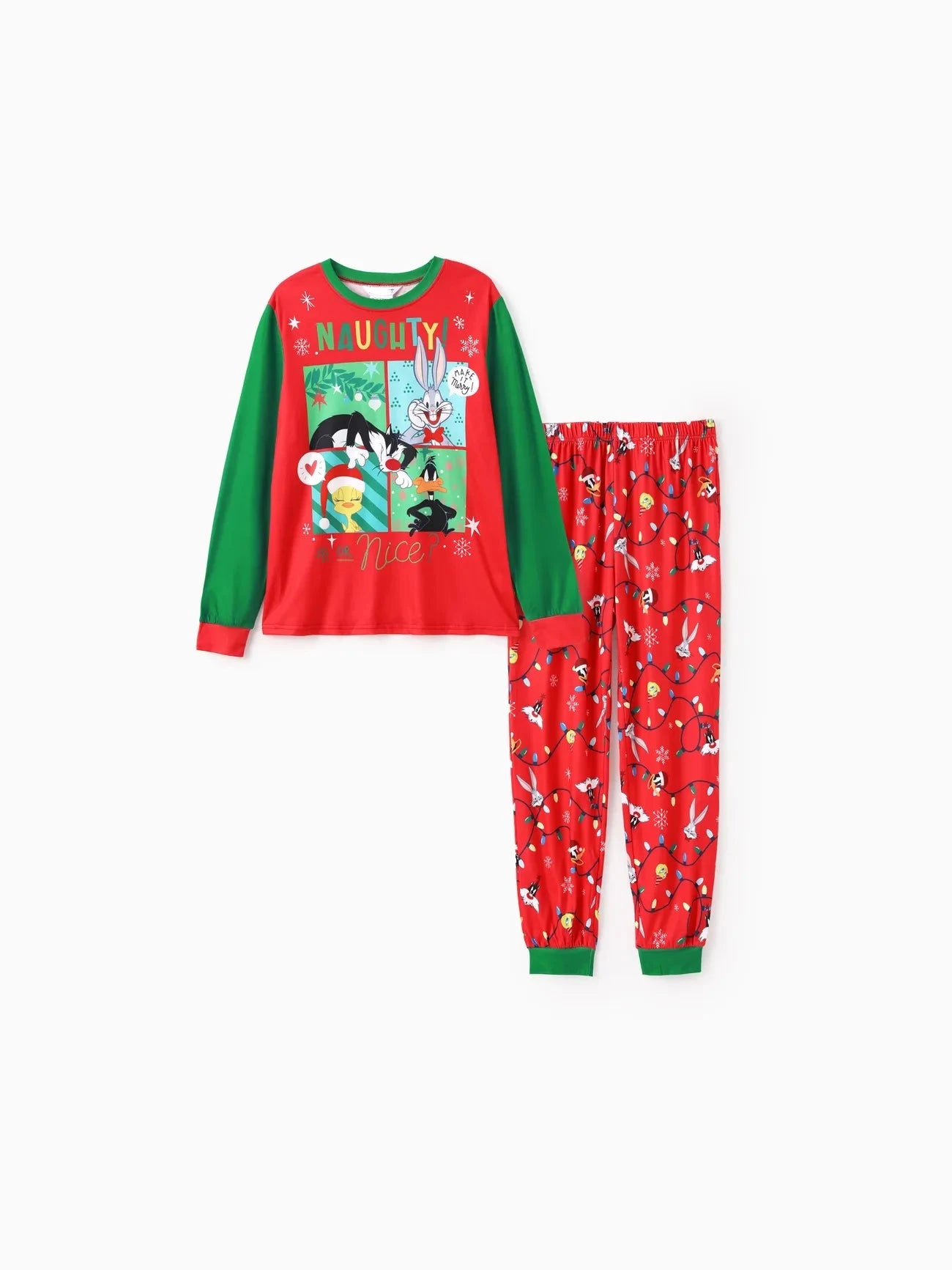 Looney Tunes Patterned Matching Family Set Kids