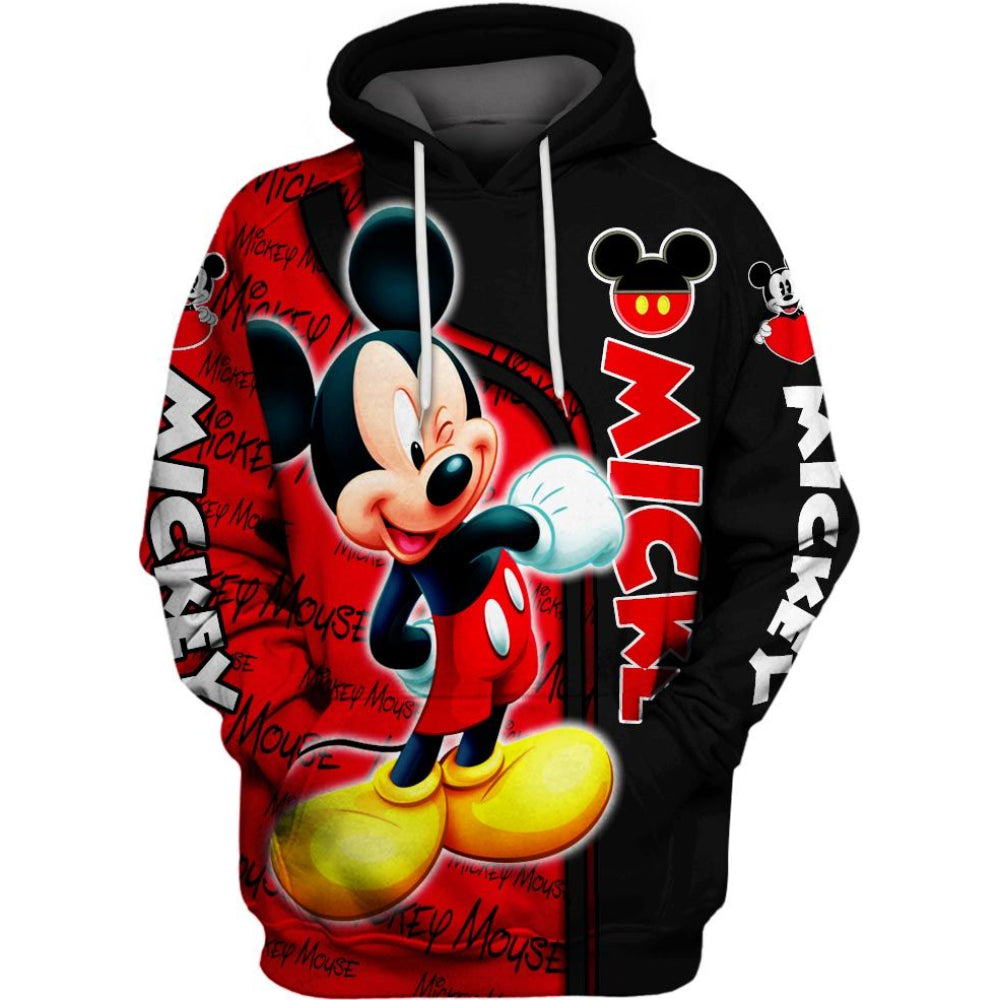 Mickey Mouse Themed Hoodie And Leggings Set Hoodie