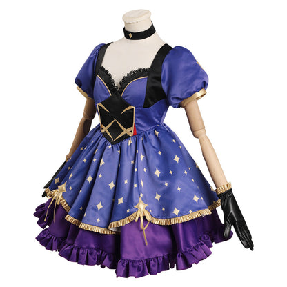 Mona Cosplay Costume Witch Dress