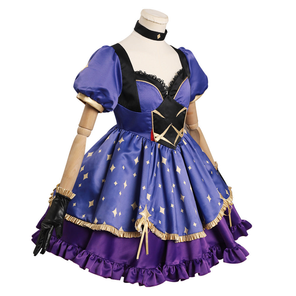 Mona Cosplay Costume Witch Dress