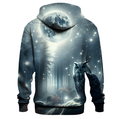 Mystic Moonlit Owl Hoodie