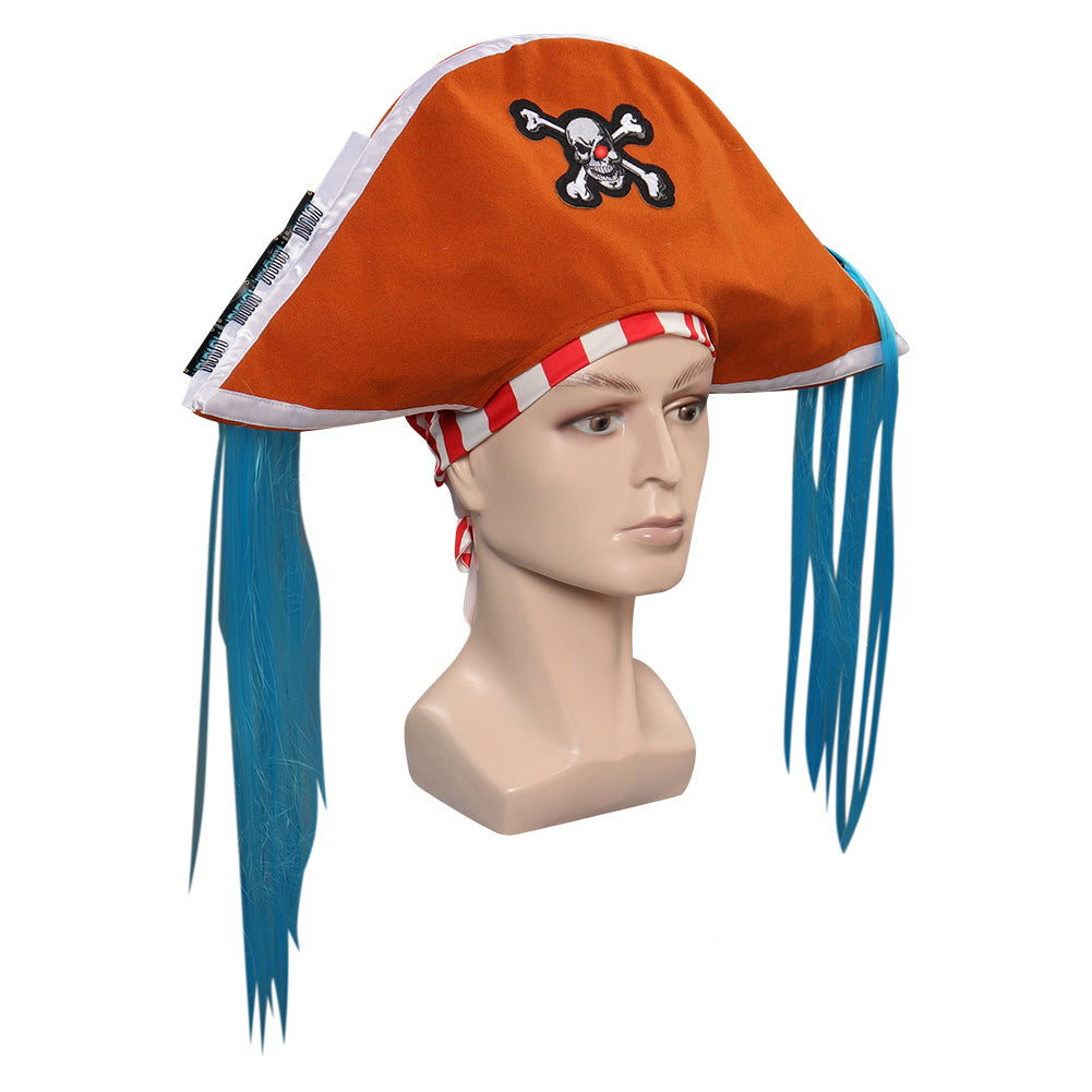 One Piece Buggy Cosplay Cap Headgear Costume