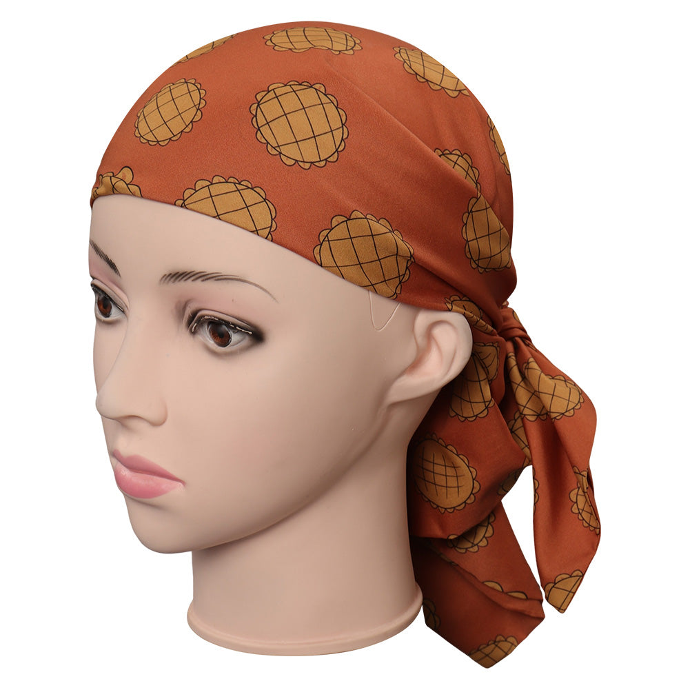 One Piece Nami Printing Headscarf Cosplay Costume