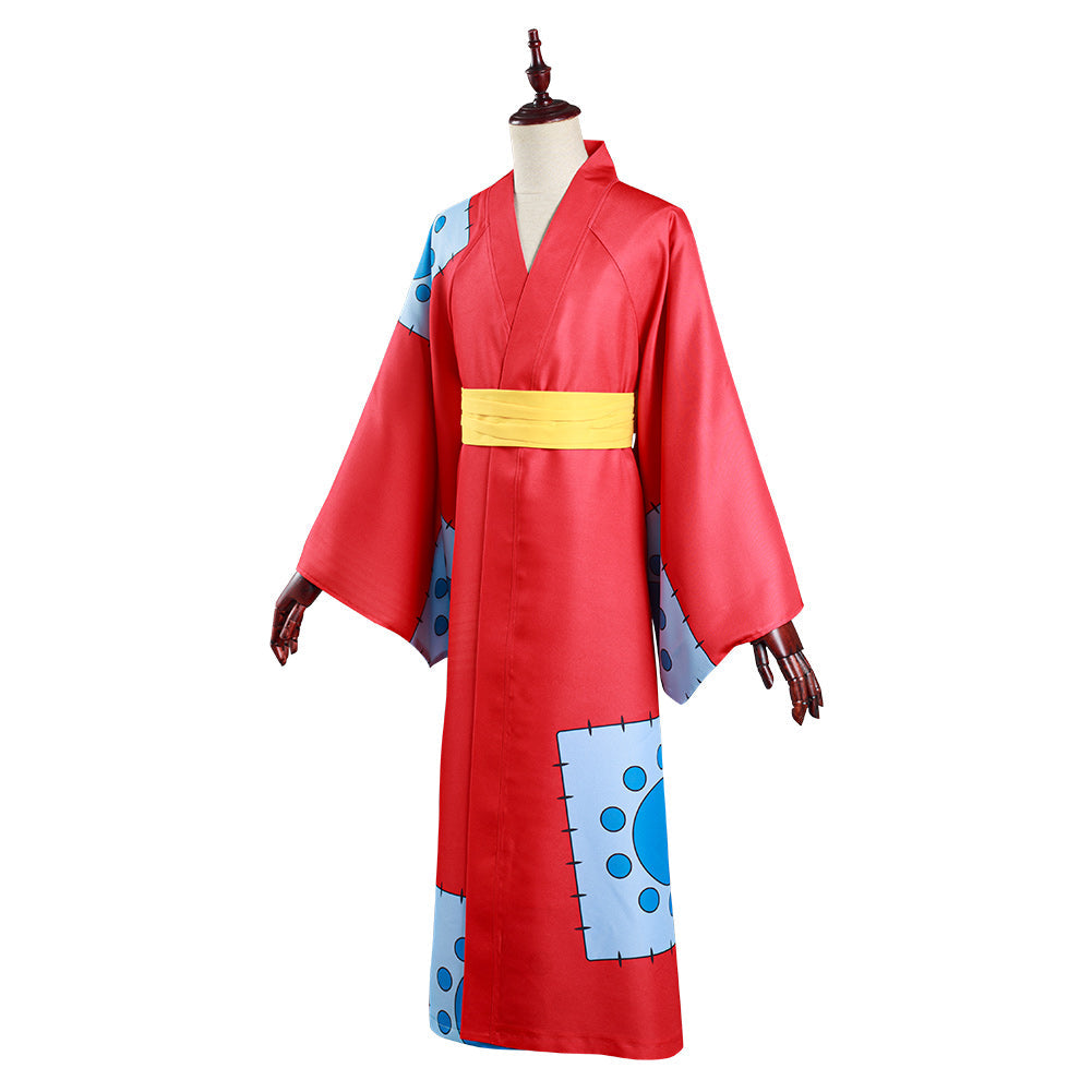 Wano Country Monkey D Luffy Kimono Cosplay Costume