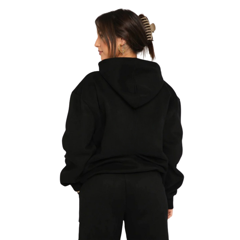 Oversize Hooded Tracksuit Black