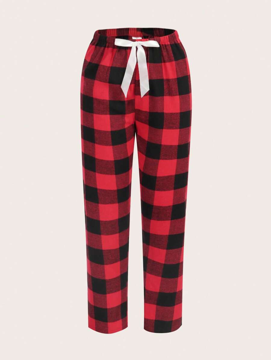 Pack Of 3 Plaid Print Sleep Pants