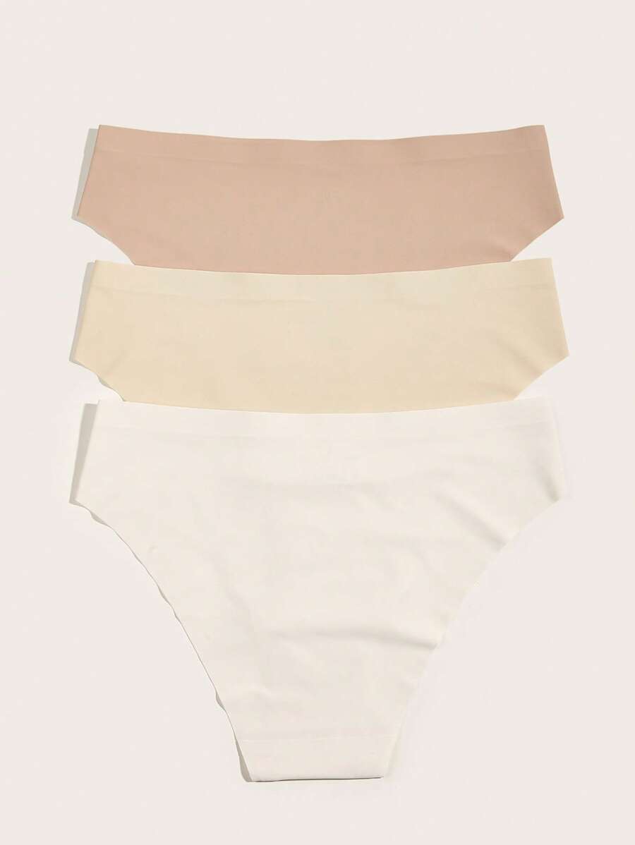 Pack Of 3 Solid Brief