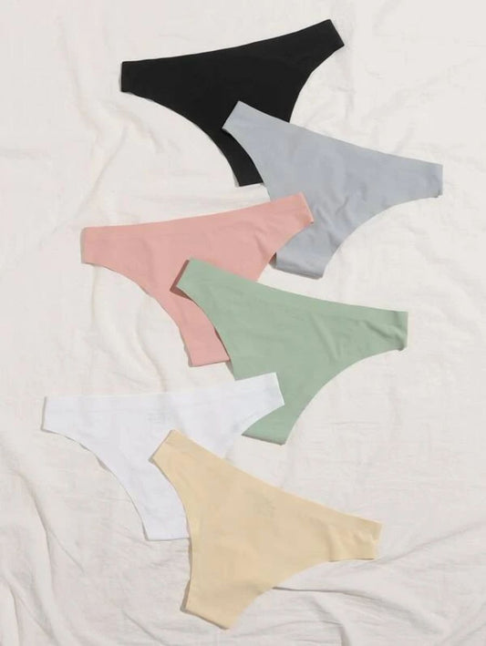 Pack Of 6 High Stretch Design Panty Set XL