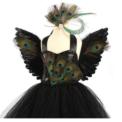 Peacock Cosplay Costume For Kids