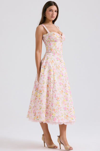 Peony Floral Printed Design Sundress