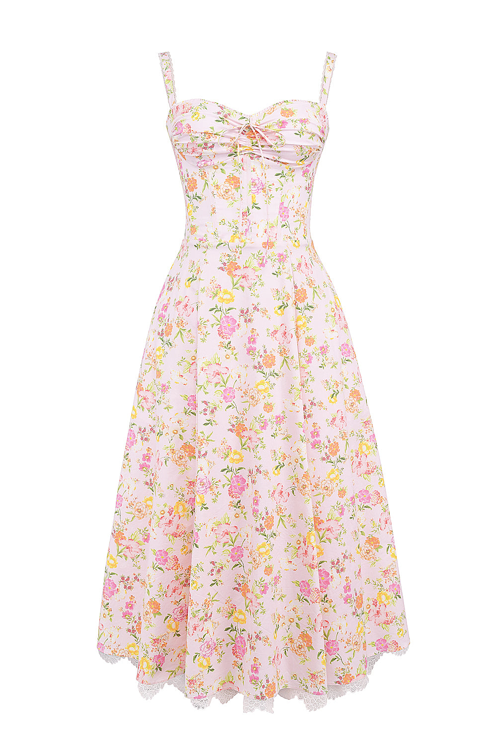 Peony Floral Printed Design Sundress