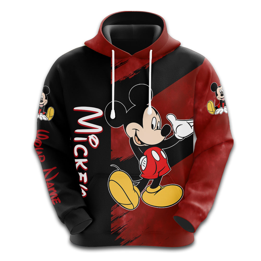 Personalized Mickey Mouse Pattern Hoodie And Leggings Set Hoodie