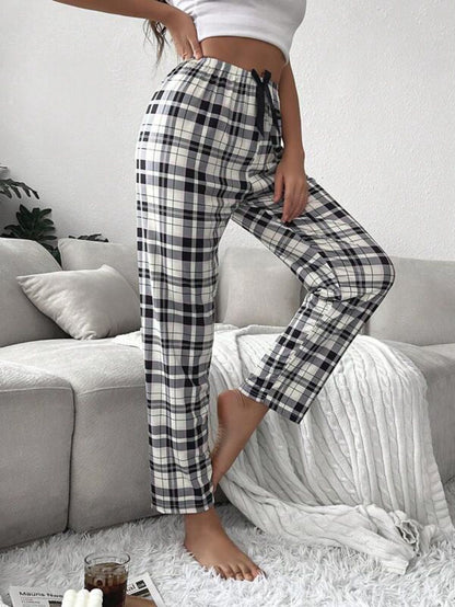 Plaid Pattern Pajamas