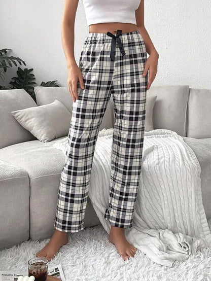 Plaid Pattern Pajamas