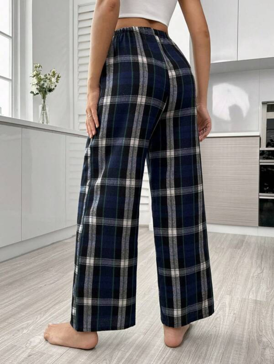 Plaid Print Sleep Pants