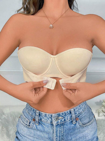 Plain Front Close Underwire Bra