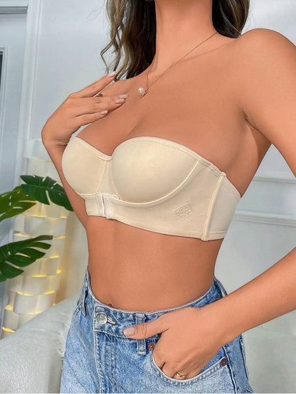 Plain Front Close Underwire Bra