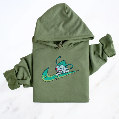 Pokemon Graphic Hoodie With Streetwear Design Bulbasaur