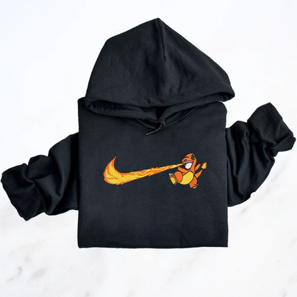 Pokemon Graphic Hoodie With Streetwear Design Charmander