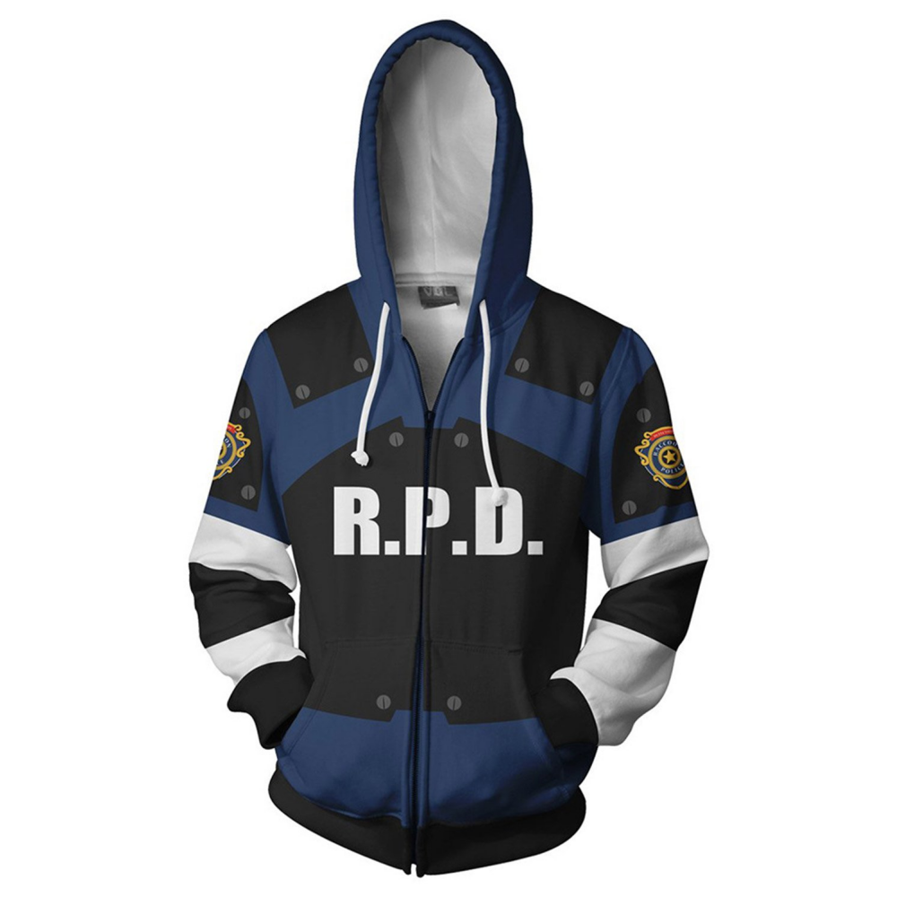 Resident Evil Remake Re Leon Scott Kennedy Hoodie XXL