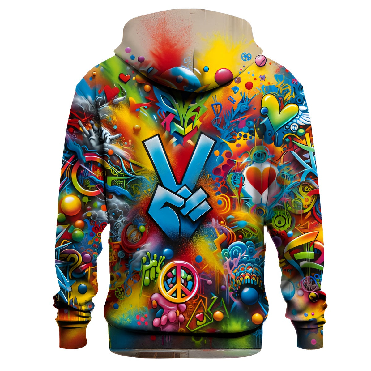 Urban Graffiti Splash Hoodie