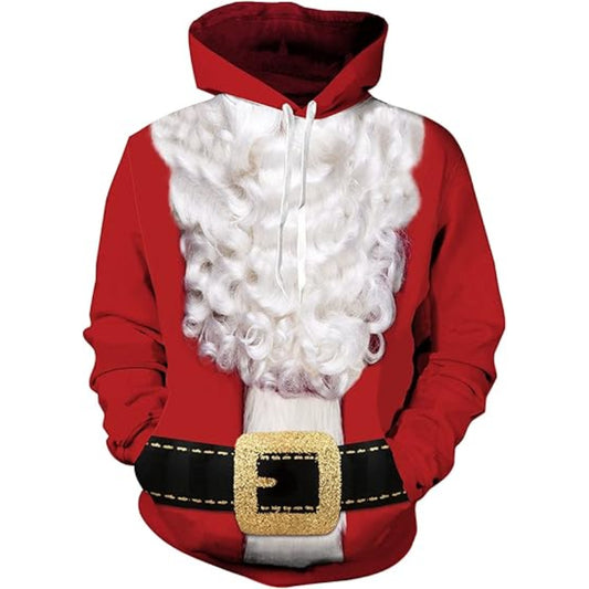 Santa Themed 3D Christmas Hoodie 6XL