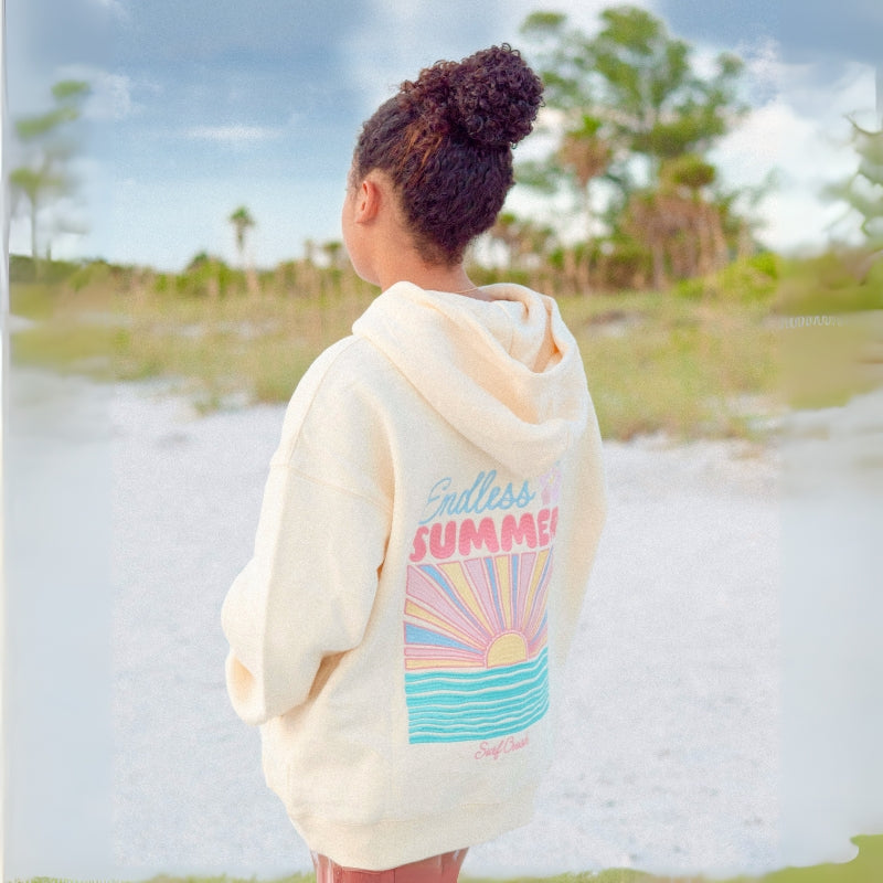 Seashell Embroidered Oversized Hoodie