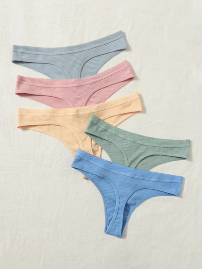 Set Of 5 Simple Thong Set