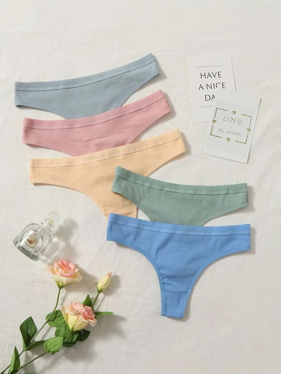 Set Of 5 Simple Thong Set