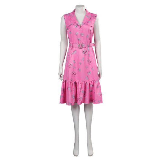 Sleeveless Printed Dress Cosplay Costume