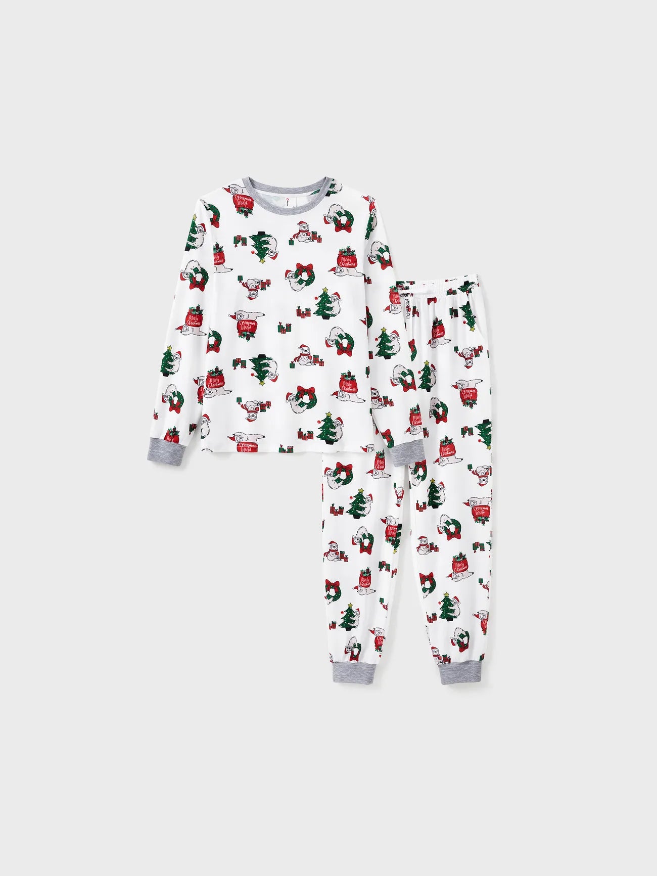 Sloths Pattern Long Sleeves Family Matching Pajama Set Men