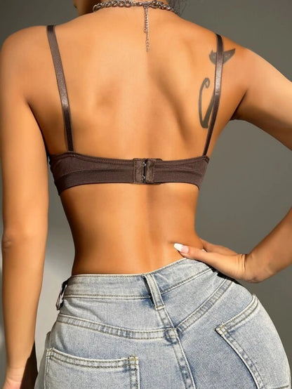 Solid Ruched Bralette