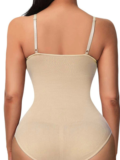 Solid Stretch Shapewear Bodysuit