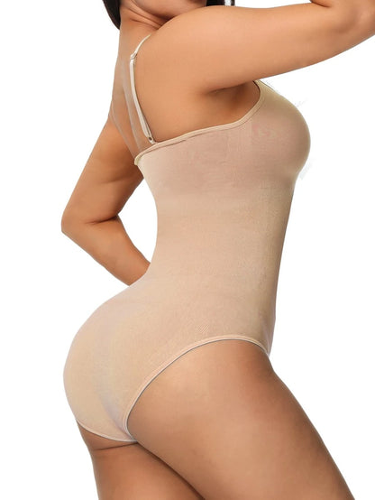 Solid Stretch Shapewear Bodysuit