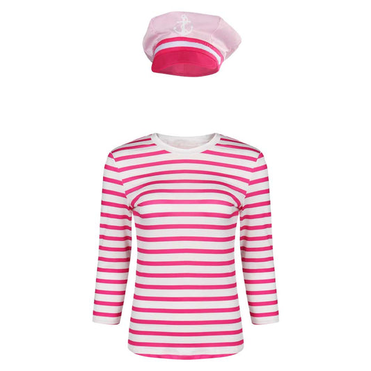 Striped Tops And Hats For Halloween Carnival 3XL