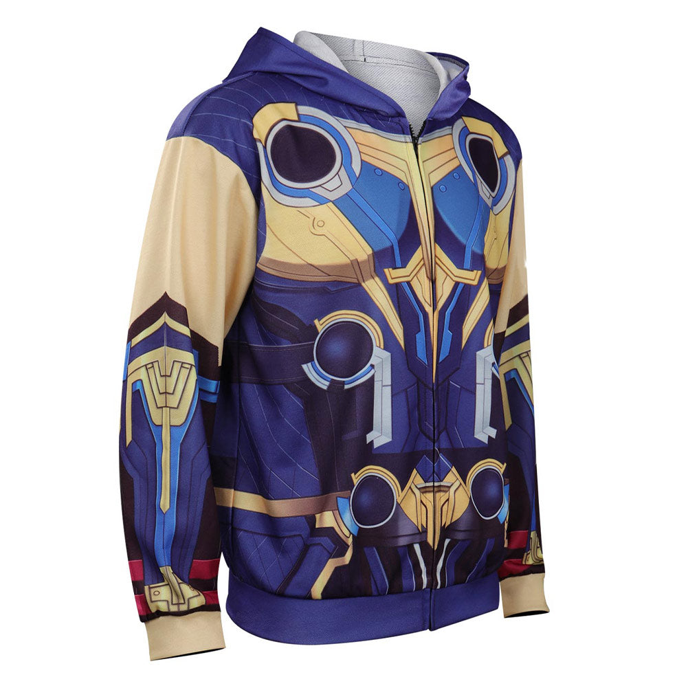 Thor 4 Printed Hoodie Cosplay Costume