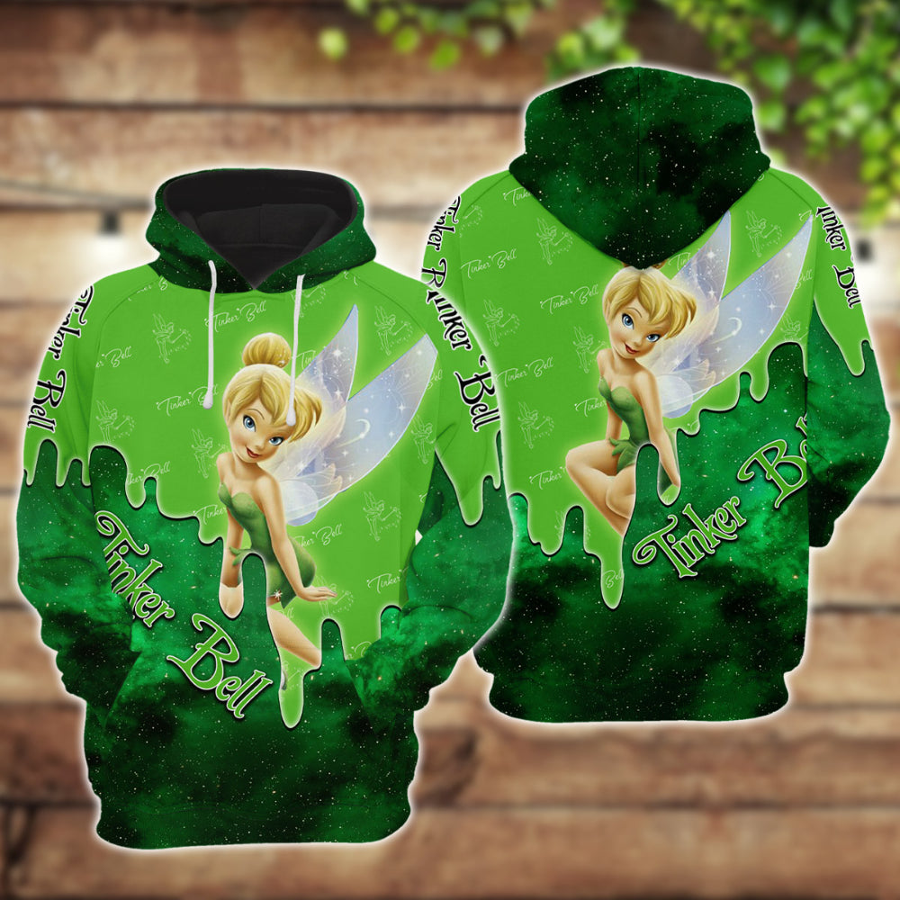 Tinker Bell Adventure Glitter Hoodie 6XL