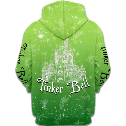 Tinker Bell Glitter Castle Hoodie And Sweatshirt