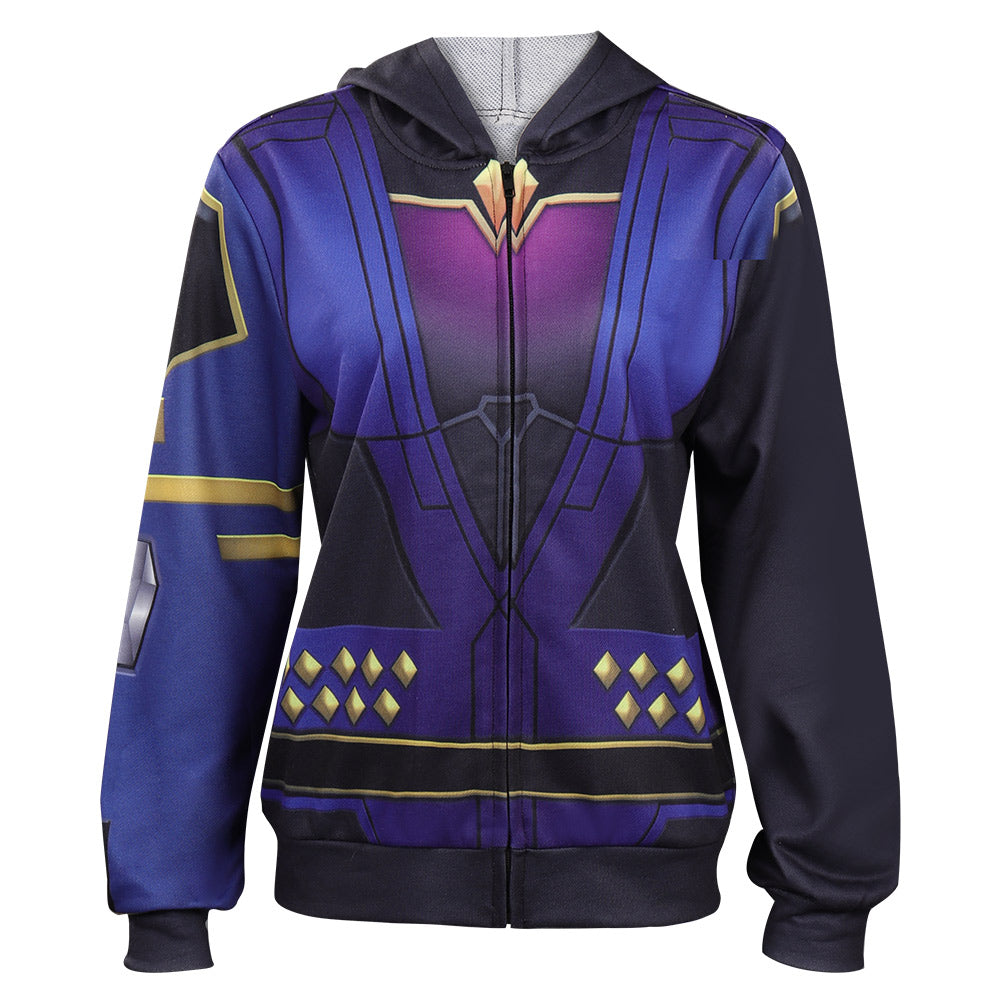 Valorant Reyna Cosplay Costume Hoodie Suit XXXL