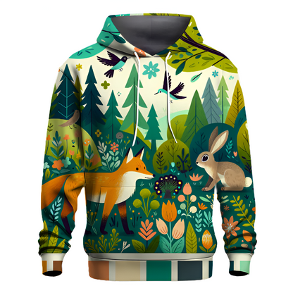 Whimsical Woodland Creatures Hoodie