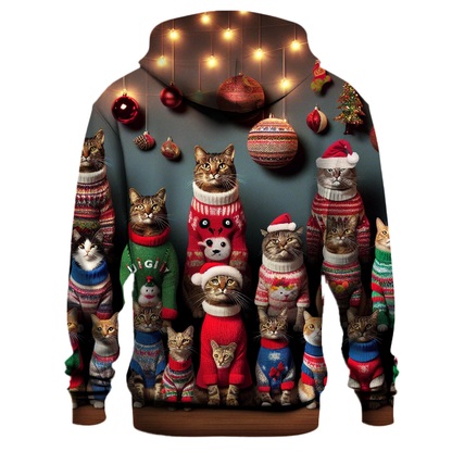 Ugly Sweater Cat Club Hoodie