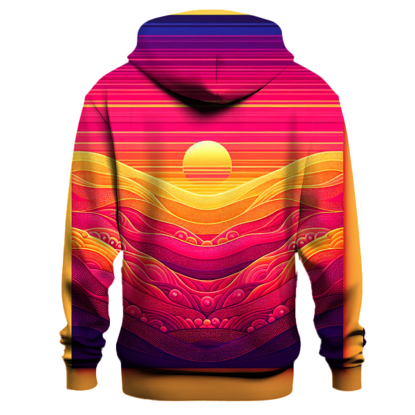 Vibrant Floral Sunset Hoodie