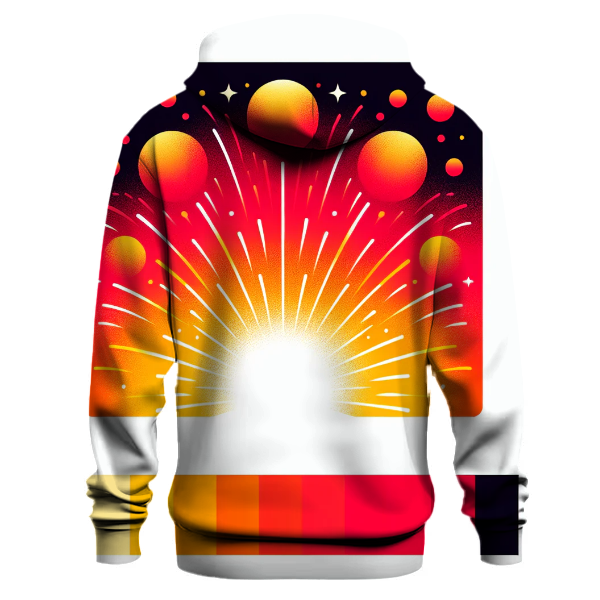 Firework Spectacle Gradient Hoodie Hoodies Fashion