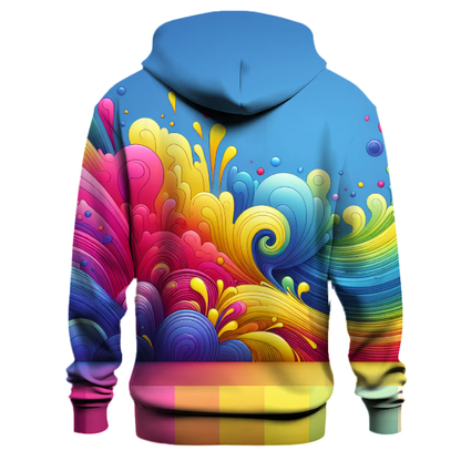 Whimsical Rainbow Splash Hoodie