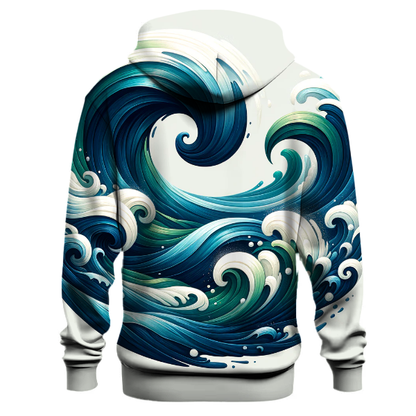 Abstract Ocean Waves Hoodie